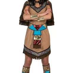 Don Disfraz Disfraz De Azteca Flecos Para Mujer
