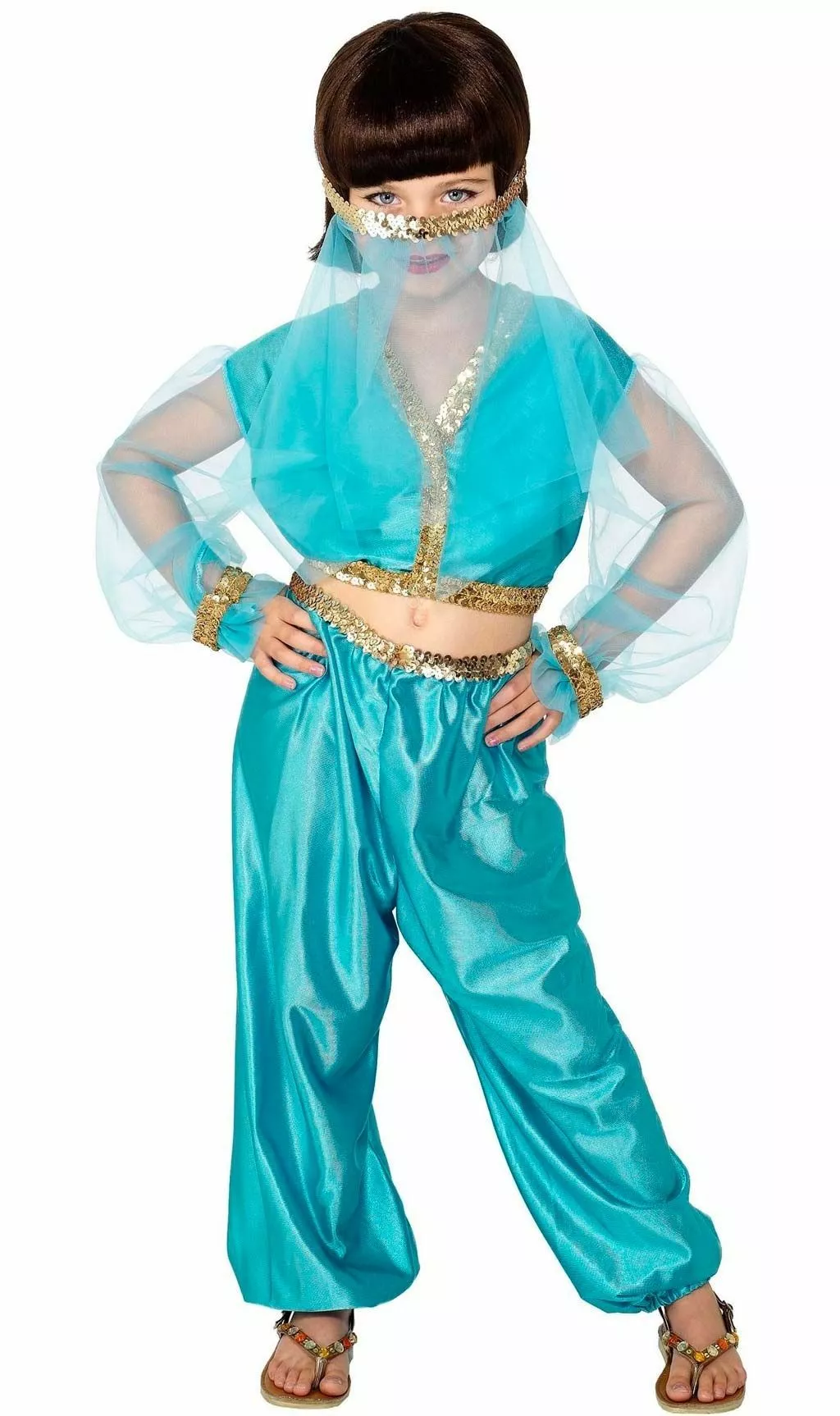 Don Disfraz Disfraz De Princesa Árabe Jasmín Para Niña 3 Don Disfraz Disfraz De Princesa Árabe Jasmín Para Niña