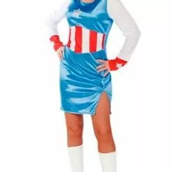 Don Disfraz Disfraz De Capitana USA Eco Mujer