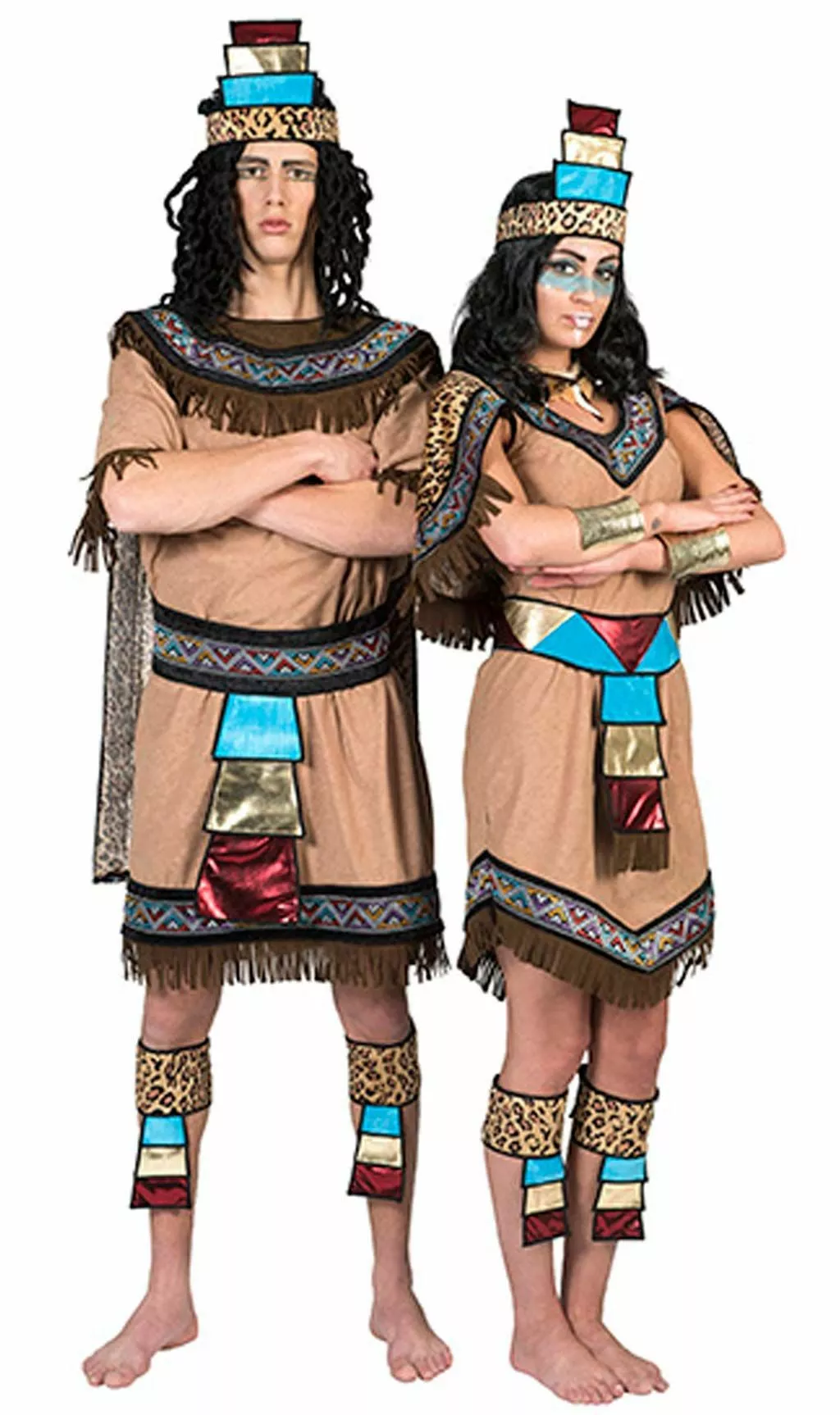 Don Disfraz Disfraz De Azteca Flecos Para Hombre 5 Don Disfraz Disfraz De Azteca Flecos Para Hombre - Imagen 3