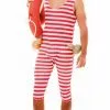 Don Disfraz Disfraz De Bañista Rayas Rojas Hombre -Tienda De Don Disfraz disfraz de banista rayas rojas hombre 1