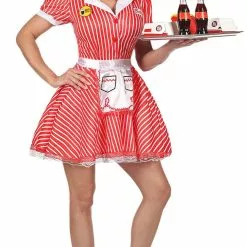 Don Disfraz Disfraz De Camarera Años 50 Para Mujer