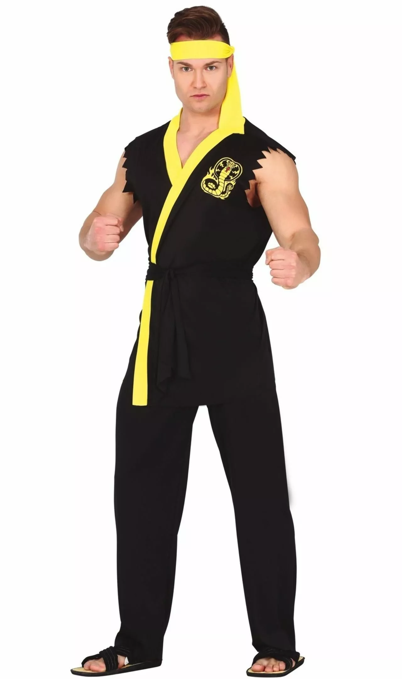 Don Disfraz Disfraz Cobra Kai Negro Para Adulto 3 Don Disfraz Disfraz Cobra Kai Negro Para Adulto