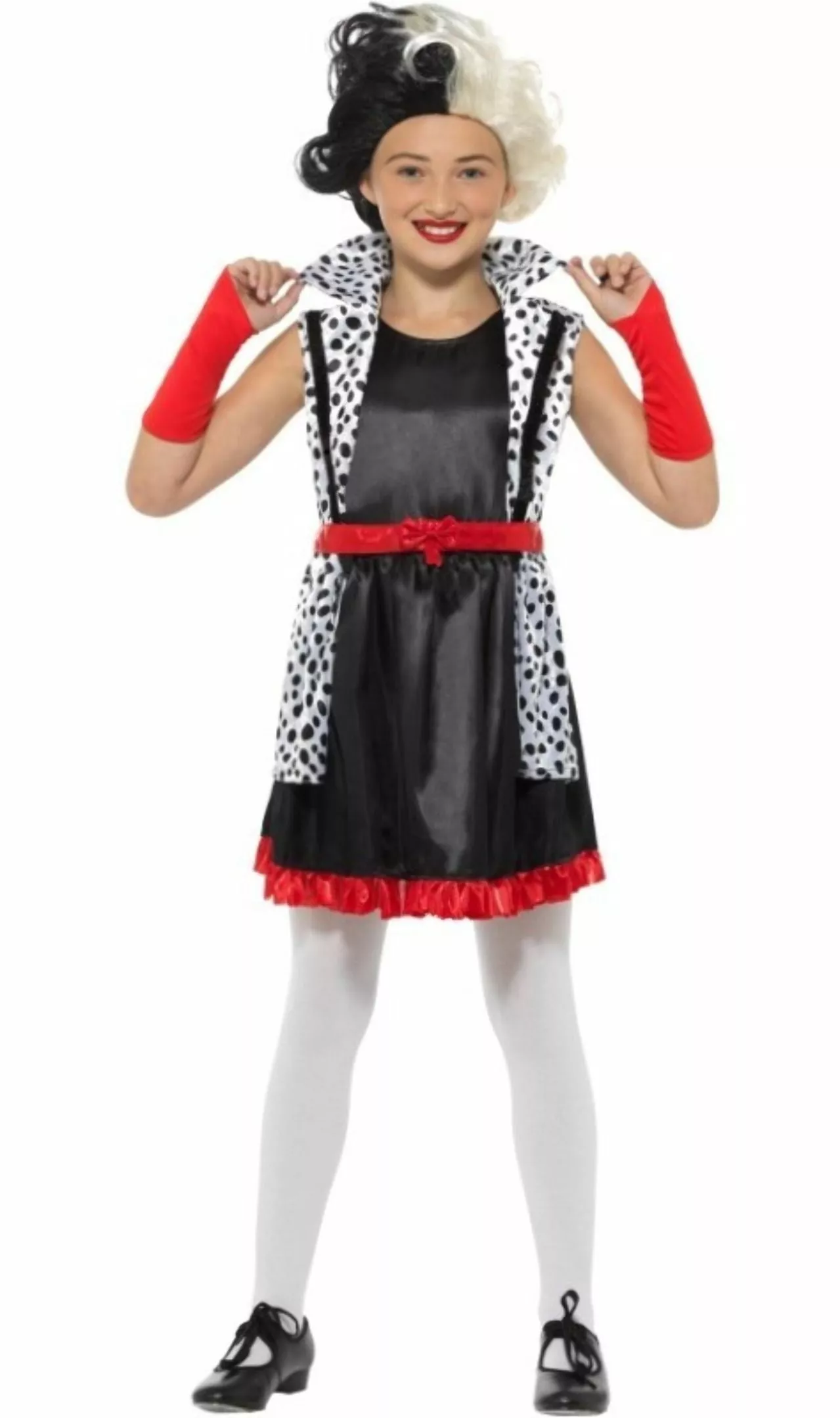 Don Disfraz Disfraz De Cruella De Vil Para Niña 5 Don Disfraz Disfraz De Cruella De Vil Para Niña - Imagen 3