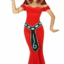 Don Disfraz Disfraz De Egipcia Rojo Para Mujer