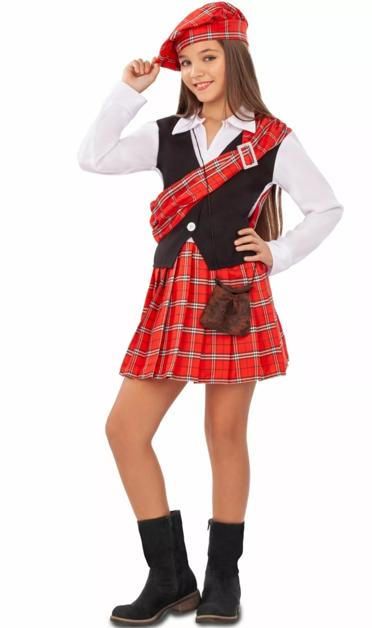 Don Disfraz Disfraz De Escocesa Cuadros Para Niña 3 Don Disfraz Disfraz De Escocesa Cuadros Para Niña