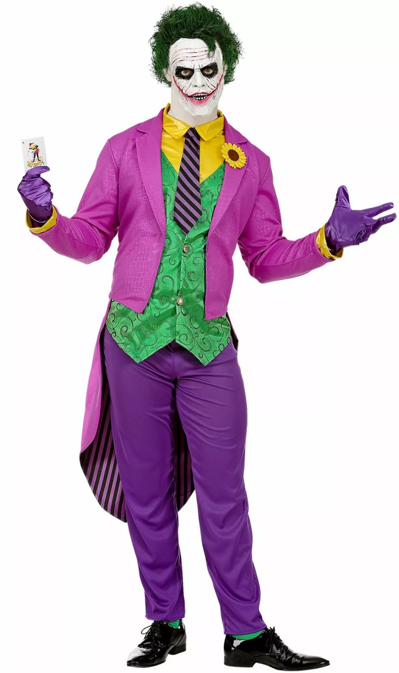 Don Disfraz Disfraz De Joker Chiflado Para Hombre 3 Don Disfraz Disfraz De Joker Chiflado Para Hombre