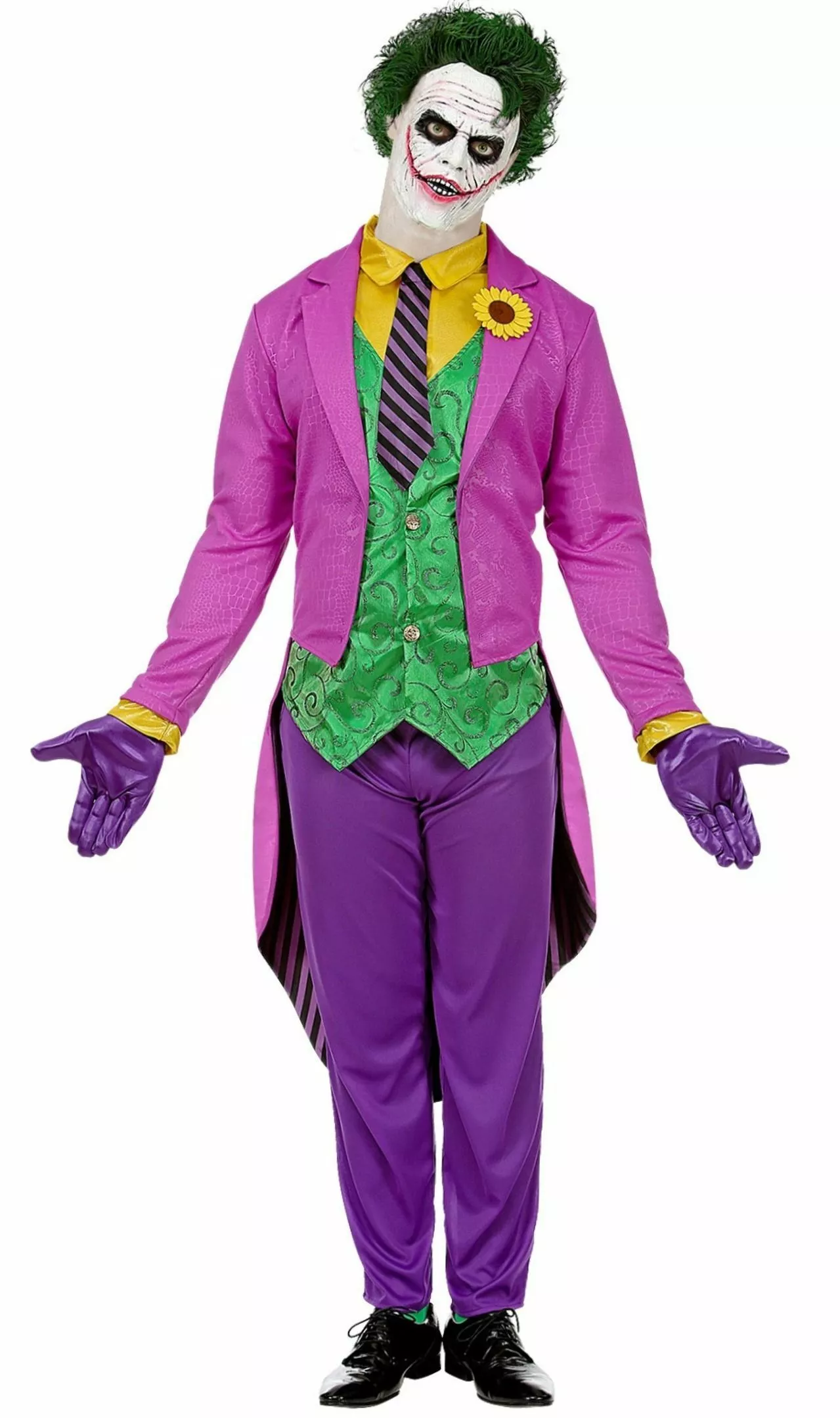 Don Disfraz Disfraz De Joker Chiflado Para Hombre 5 Don Disfraz Disfraz De Joker Chiflado Para Hombre - Imagen 3