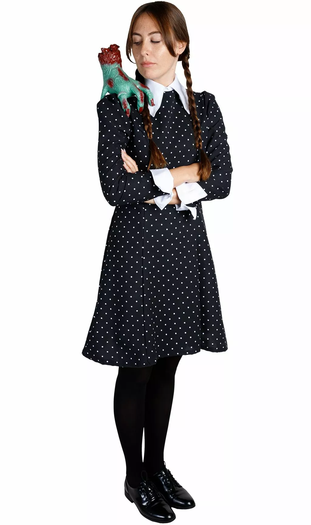 Don Disfraz Disfraz De Miércoles Addams Para Mujer 6 Don Disfraz Disfraz De Miércoles Addams Para Mujer - Imagen 4