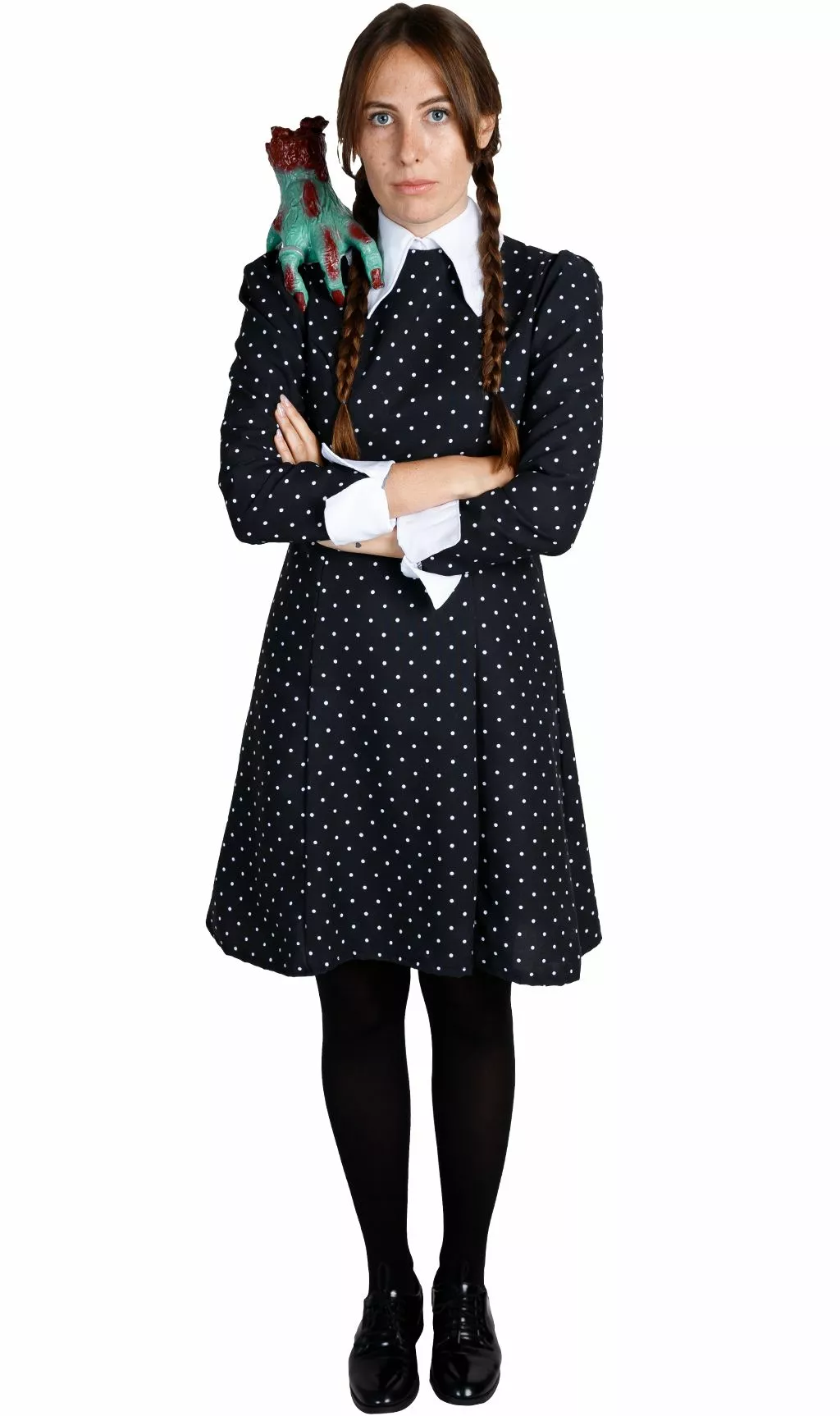 Don Disfraz Disfraz De Miércoles Addams Para Mujer 3 Don Disfraz Disfraz De Miércoles Addams Para Mujer