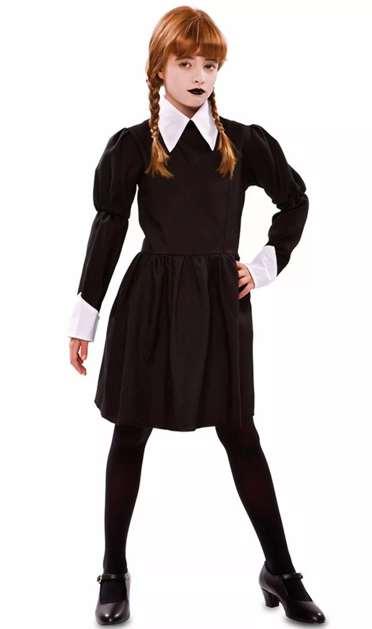 Don Disfraz Disfraz De Miércoles Malvada Para Niña 3 Don Disfraz Disfraz De Miércoles Malvada Para Niña