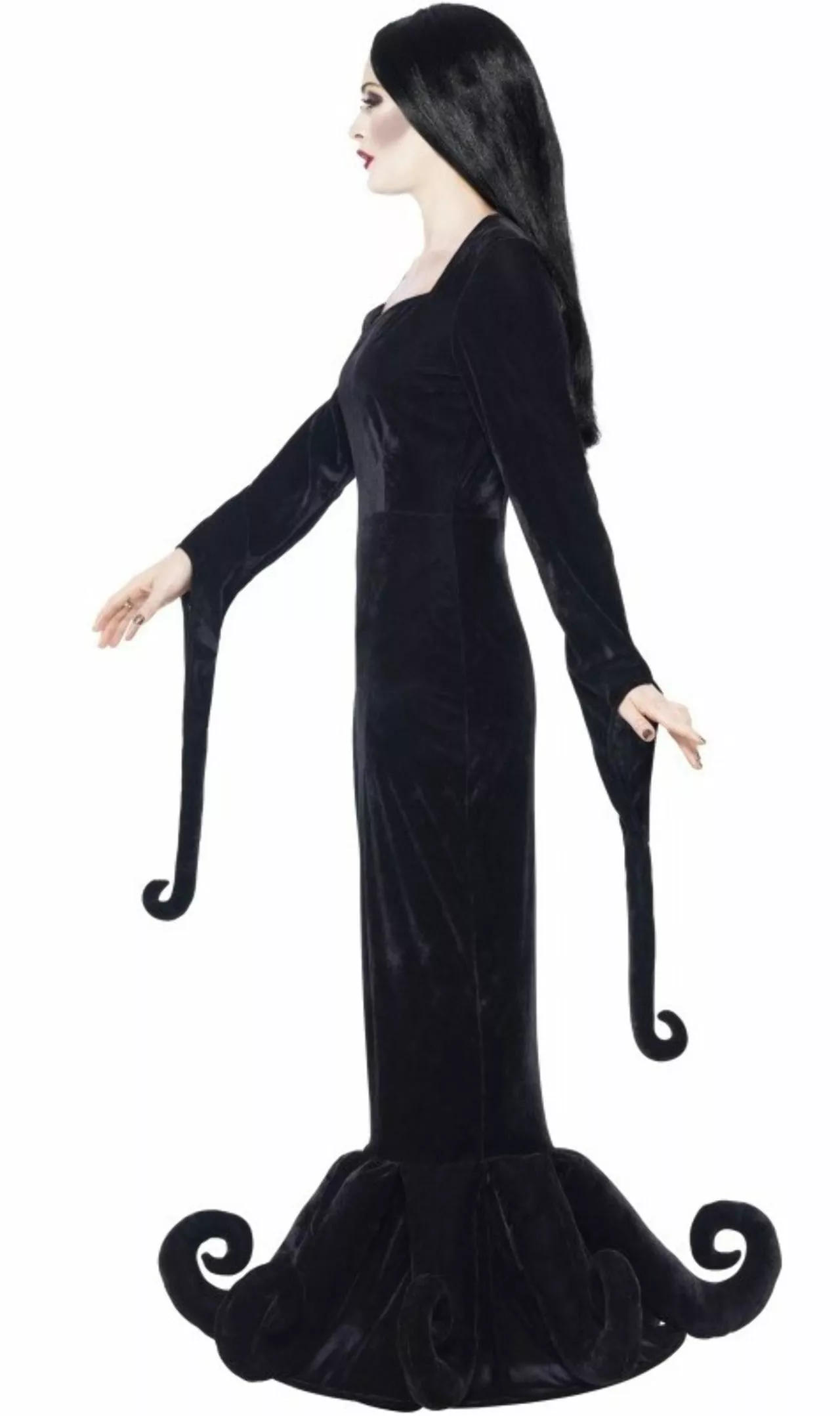 Don Disfraz Disfraz De Morticia Addams Para Mujer 5 Don Disfraz Disfraz De Morticia Addams Para Mujer - Imagen 3