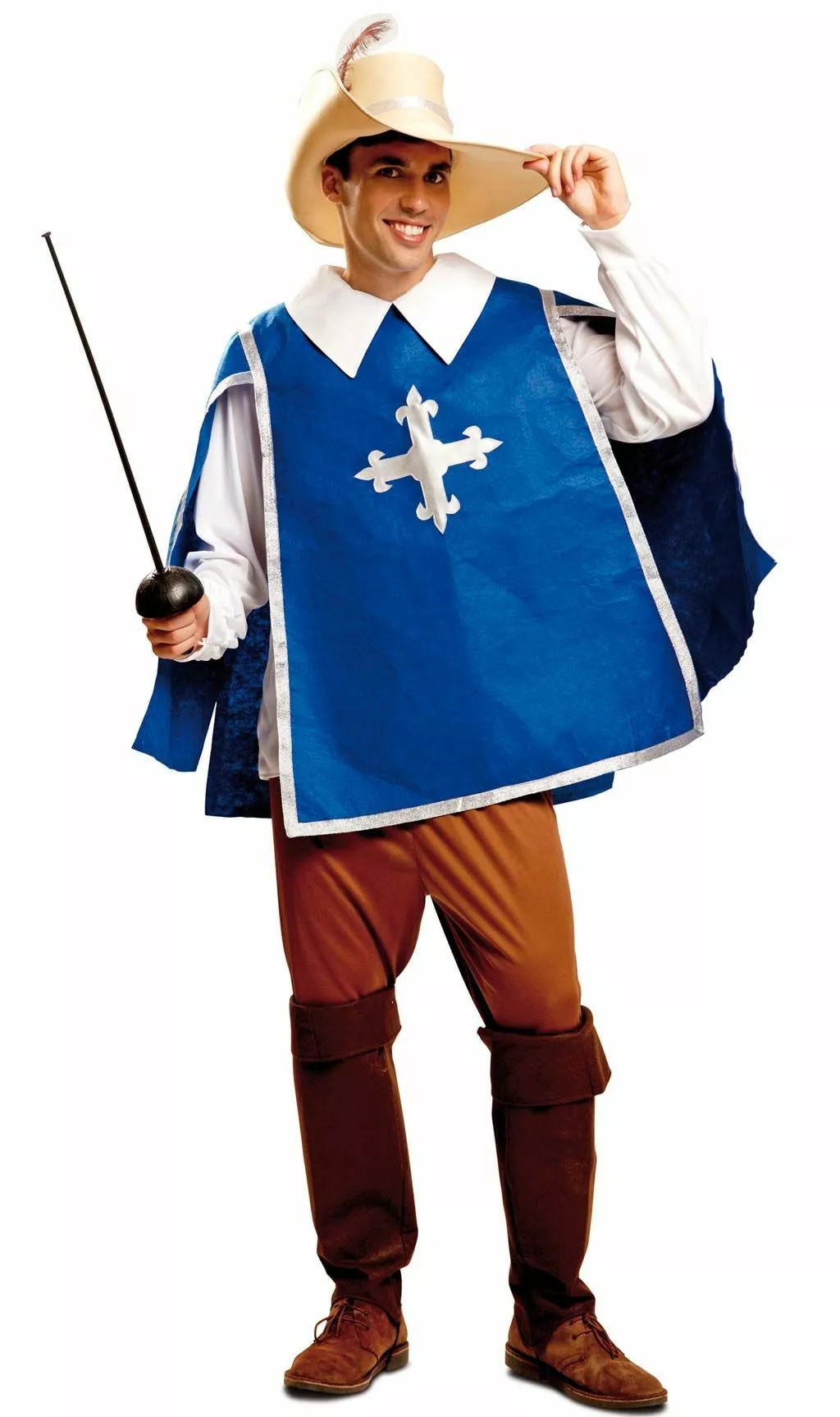 Don Disfraz Disfraz De Mosquetero Azul Para Hombre 3 Don Disfraz Disfraz De Mosquetero Azul Para Hombre