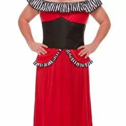 Don Disfraz Disfraz De Mujer Barbuda Rojo Para Hombre