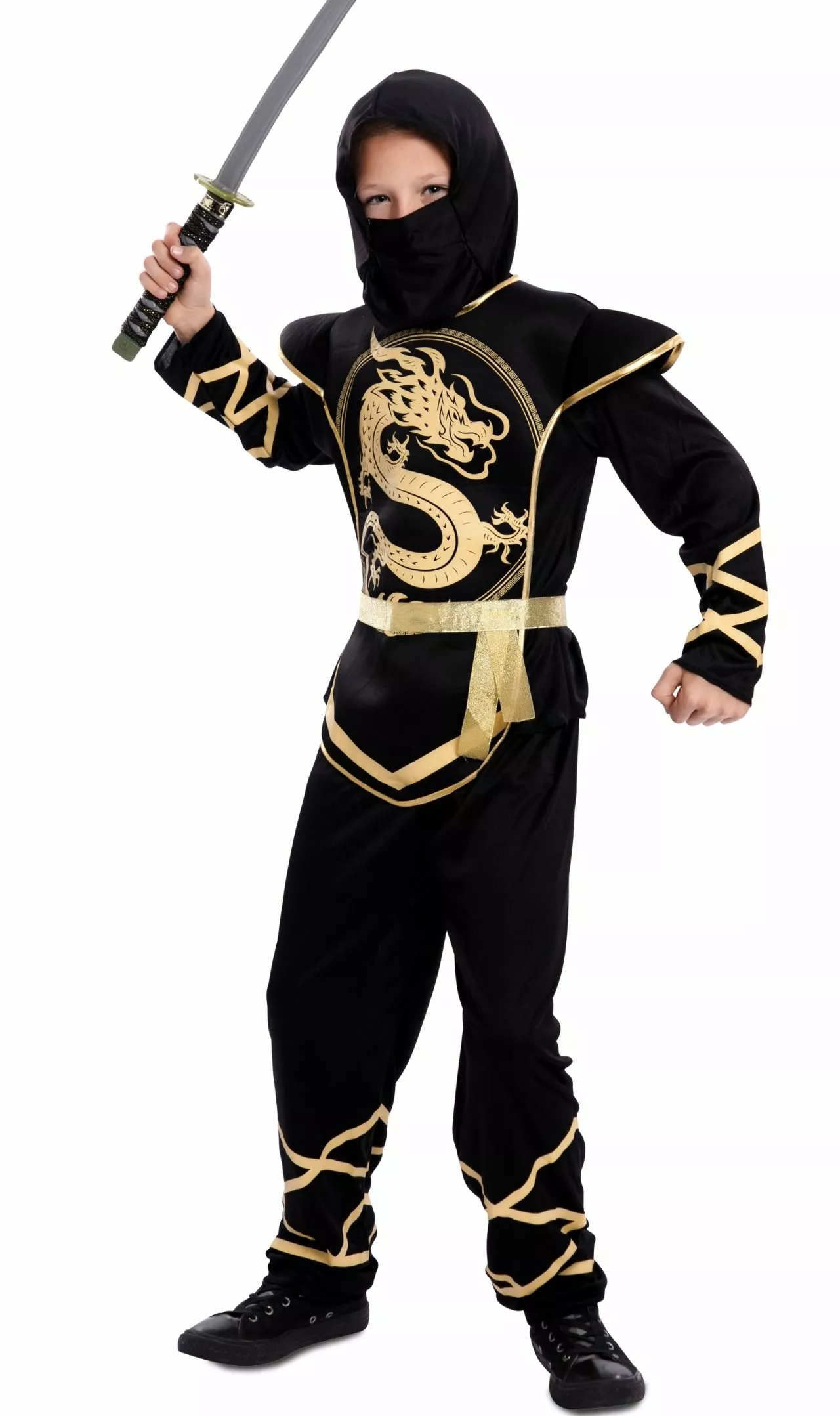 Don Disfraz Disfraz De Ninja Dorado Para Niño 3 Don Disfraz Disfraz De Ninja Dorado Para Niño