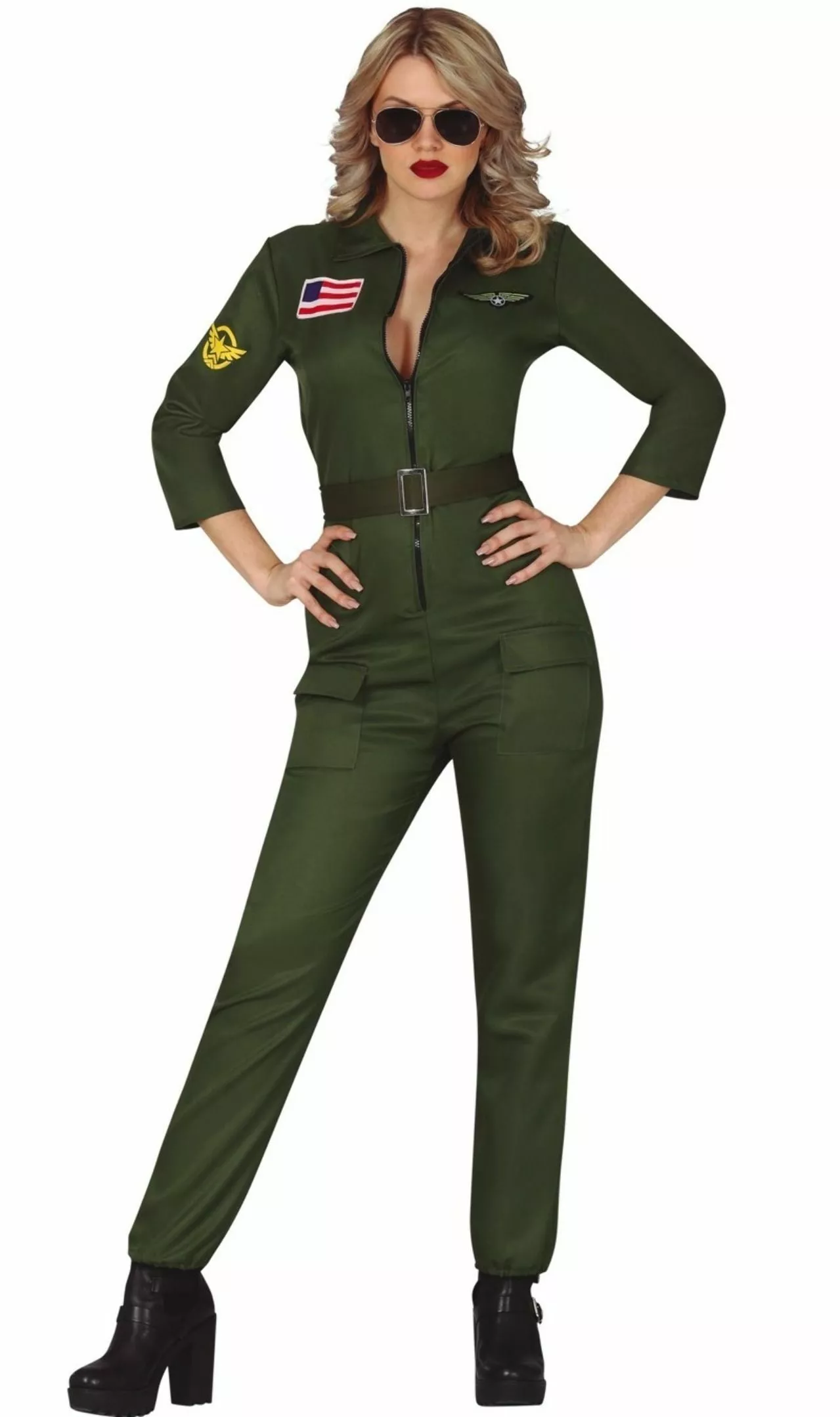 Don Disfraz Disfraz De Piloto Combate Eco Para Mujer 3 Don Disfraz Disfraz De Piloto Combate Eco Para Mujer