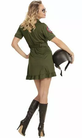 Don Disfraz Disfraz De Piloto De Combate Para Mujer 4 Don Disfraz Disfraz De Piloto De Combate Para Mujer - Imagen 2