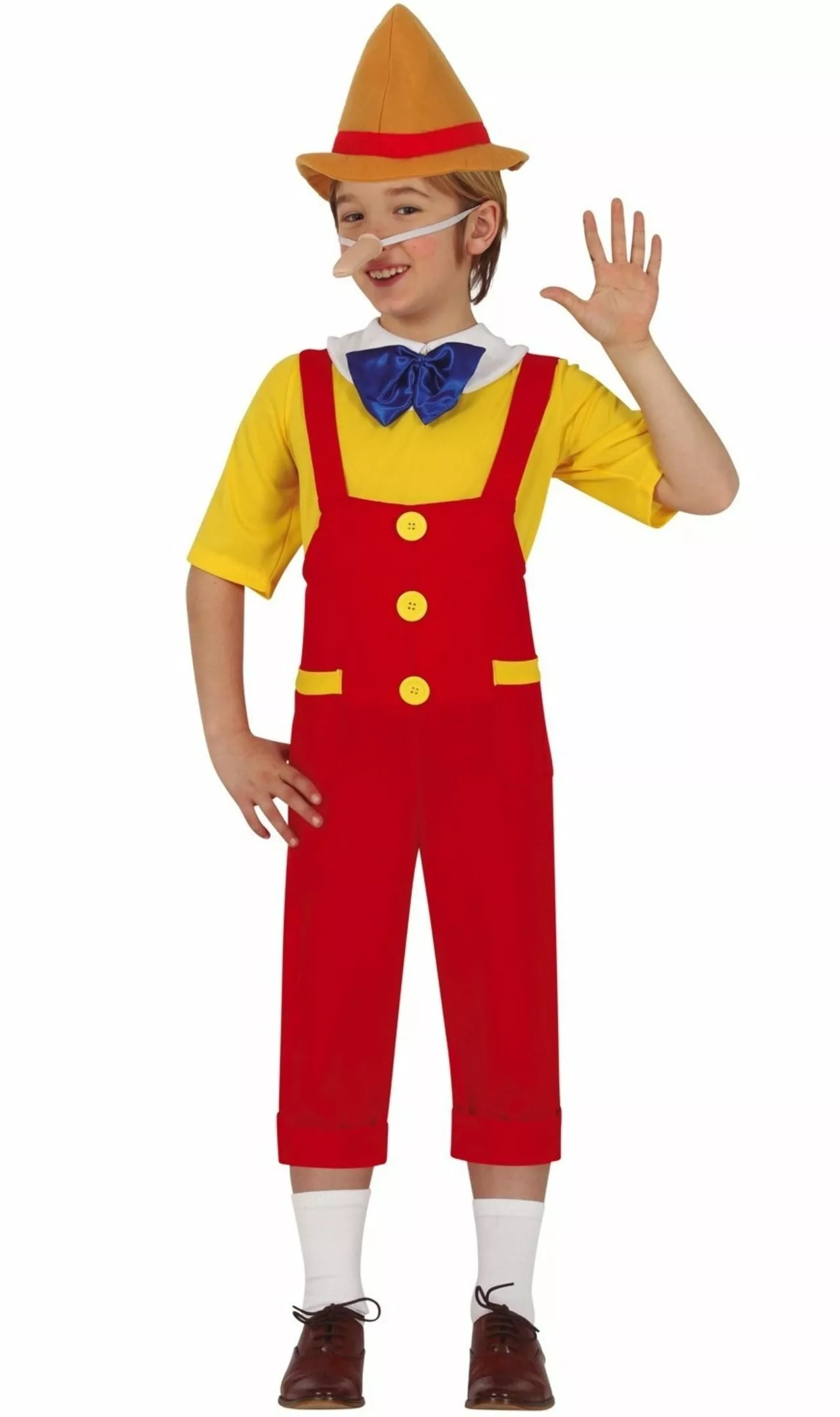 Don Disfraz Disfraz De Pinocho Botones Infantil 3 Don Disfraz Disfraz De Pinocho Botones Infantil