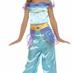 Don Disfraz Disfraz De Princesa Árabe Azul Para Niña