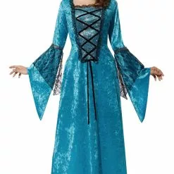 Don Disfraz Disfraz De Princesa Medieval Azul Para Mujer