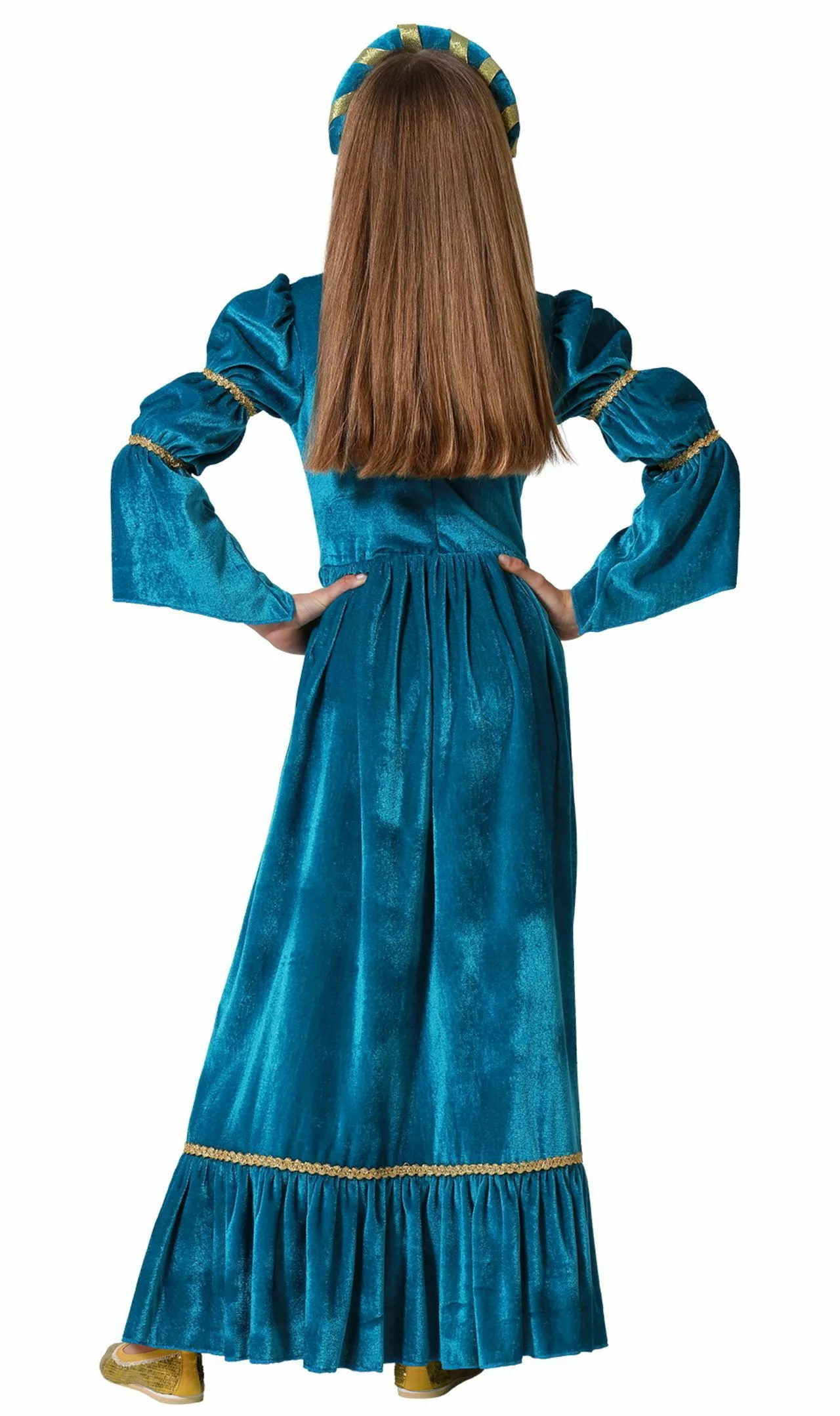 Don Disfraz Disfraz De Princesa Medieval Mérida Para Niña 4 Don Disfraz Disfraz De Princesa Medieval Mérida Para Niña - Imagen 2