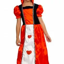 Don Disfraz Disfraz De Reina De Corazones Largo Para Niña