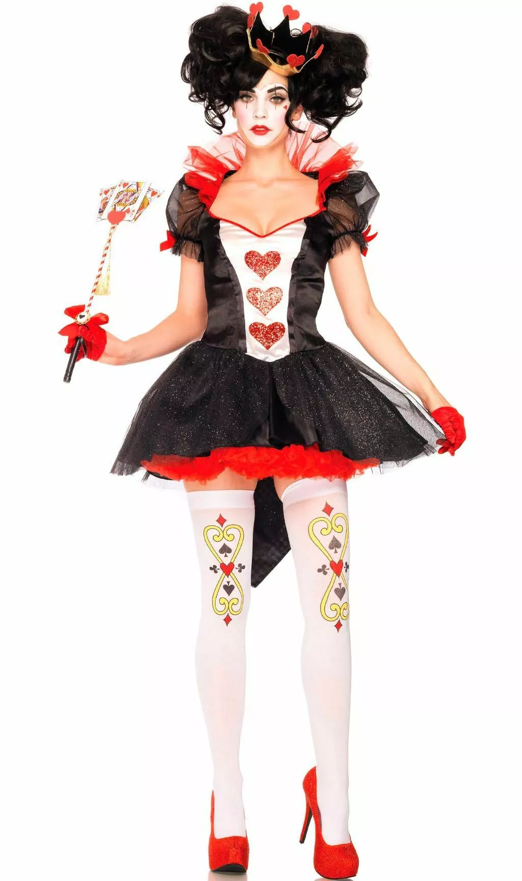 Don Disfraz Disfraz De Reina De Corazones Lujo Para Mujer 3 Don Disfraz Disfraz De Reina De Corazones Lujo Para Mujer