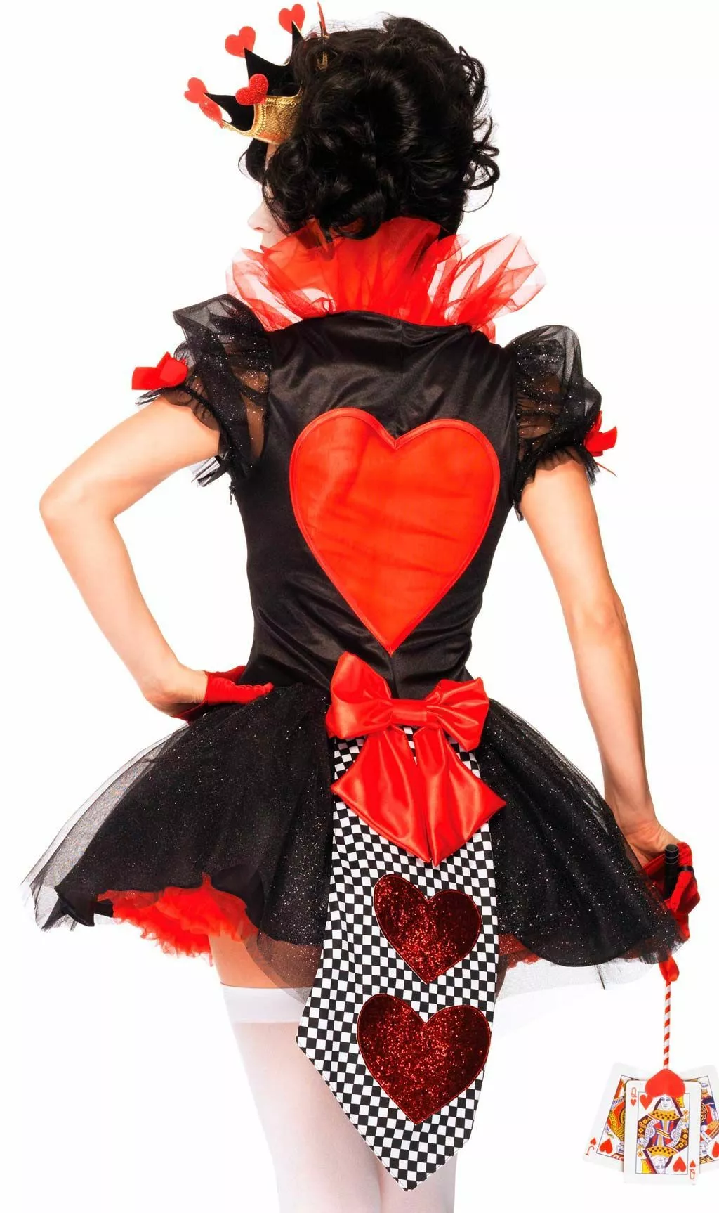 Don Disfraz Disfraz De Reina De Corazones Lujo Para Mujer 4 Don Disfraz Disfraz De Reina De Corazones Lujo Para Mujer - Imagen 2