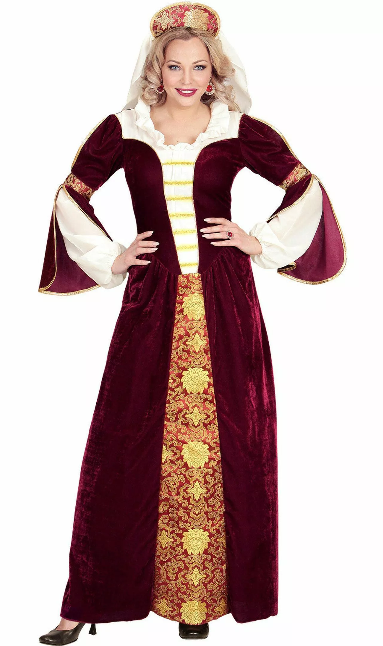 Don Disfraz Disfraz De Reina Medieval Amelia Para Mujer 6 Don Disfraz Disfraz De Reina Medieval Amelia Para Mujer - Imagen 4