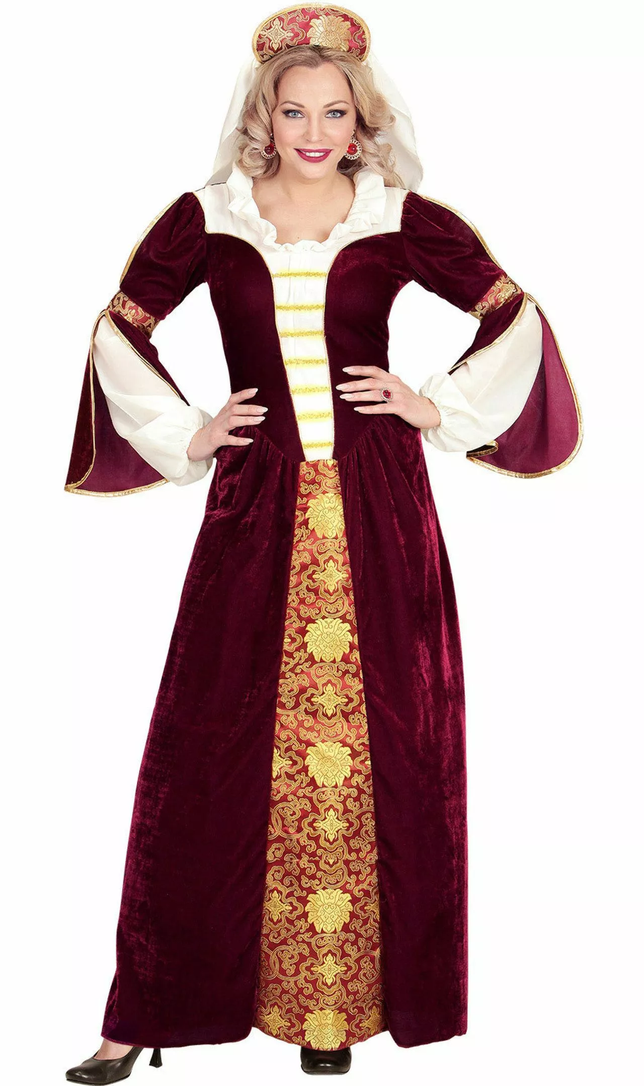 Don Disfraz Disfraz De Reina Medieval Amelia Para Mujer 3 Don Disfraz Disfraz De Reina Medieval Amelia Para Mujer