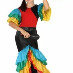 Don Disfraz Disfraz De Rumbera Para Niña -Tienda De Don Disfraz disfraz de rumbera infantil