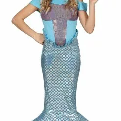 Don Disfraz Disfraz De Sirena Celeste Para Niña