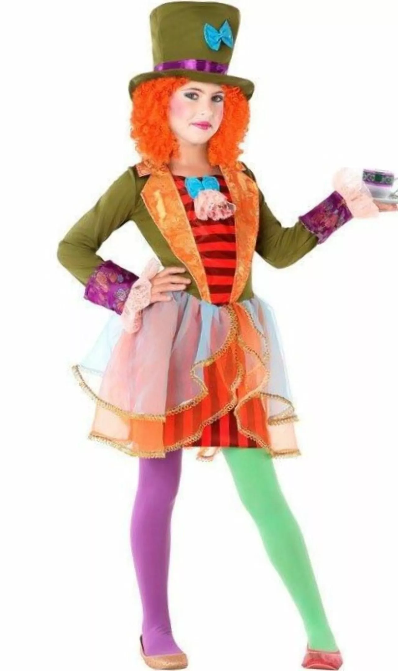 Don Disfraz Disfraz De Sombrerera Loca Para Niña 3 Don Disfraz Disfraz De Sombrerera Loca Para Niña