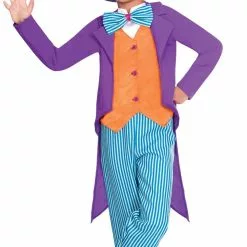 Don Disfraz Disfraz De Sombrerero Rayas Para Niño