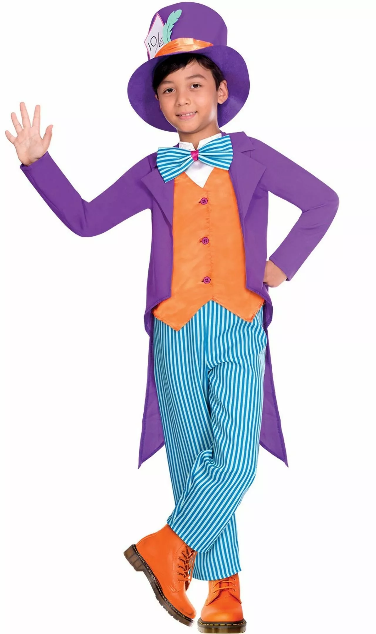 Don Disfraz Disfraz De Sombrerero Rayas Para Niño 3 Don Disfraz Disfraz De Sombrerero Rayas Para Niño