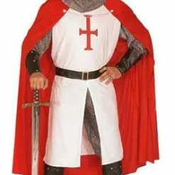 Don Disfraz Disfraz De Caballero Templario Hombre -Tienda De Don Disfraz disfraz medieval caballero templario blanco adulto hombre