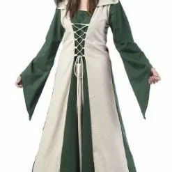 Don Disfraz Disfraz Medieval Felicia Verde Para Mujer