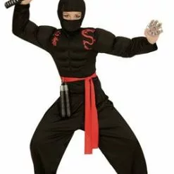 Don Disfraz Disfraz De Ninja Musculoso Infantil