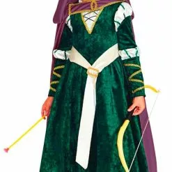 Don Disfraz Disfraz De Princesa Mérida Capa Para Niña